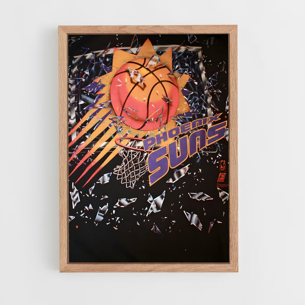 Poster Suns & Hoops – affiche Basketball (vue 4)